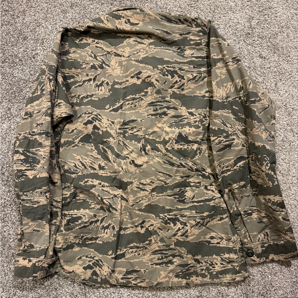 US Military Digital Tiger Stripe Camo Combat Uniform Coat 38L Shirt Jacket * - Picture 4 of 9
